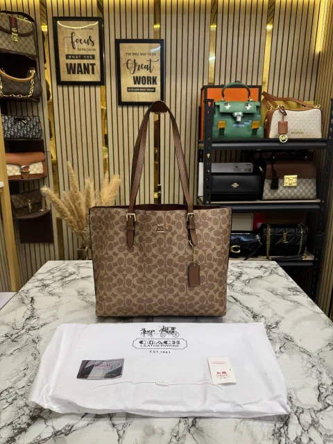 Coatch mollie tote bag with dust bag (Cv967)(Brown)