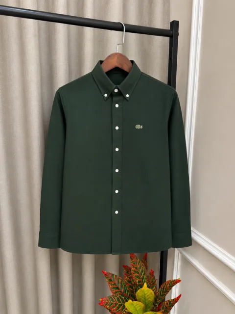 Lacostt_e Green Imported Store Article Premium Oxford Shirt(1191)
