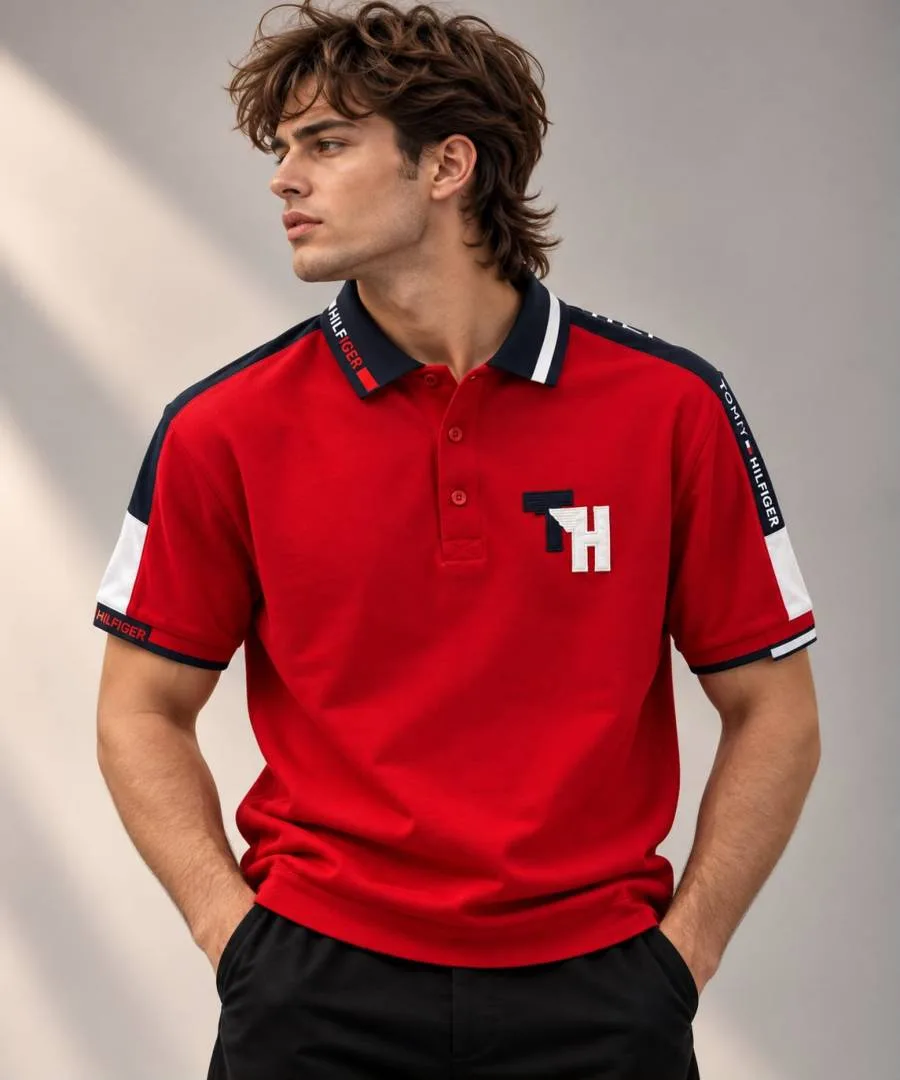 TOMMMY HILFIGER Premium Quality Collar Neck Polo Tshirt With Box GZ_0630