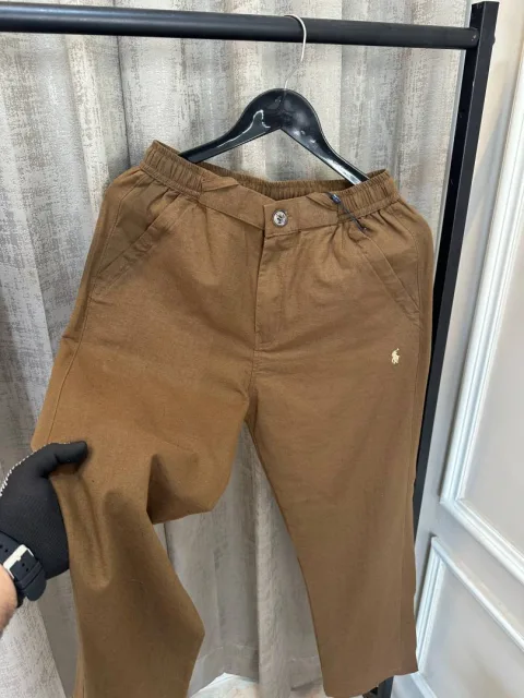 Ralf Lauren Polo Brown Imported Pure Linen Premium Pant(1187)