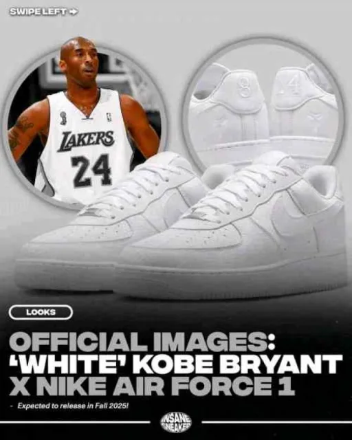 Airforce Kobe bryant 1 Low tripple white 590