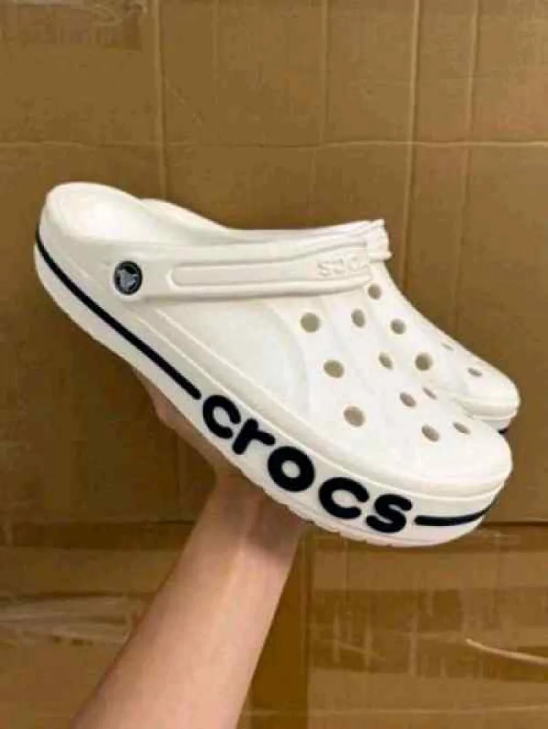 Croccss Bayaband White Clog
