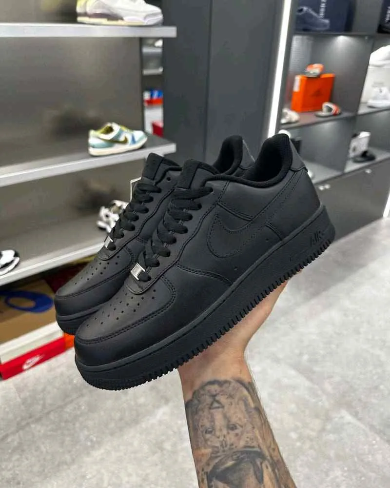 Nikkee Airforce 1 Black 1st Leather UA 2603