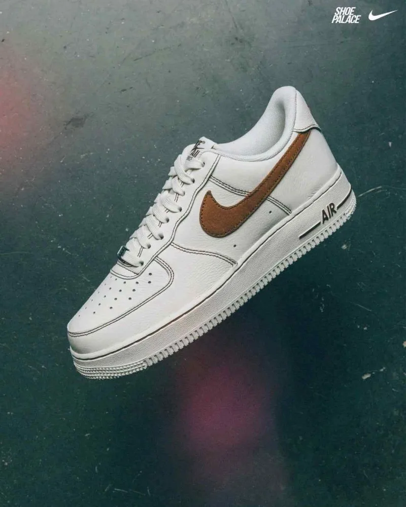 Nikkee AirForce 1 Low IvorySaddle Brown