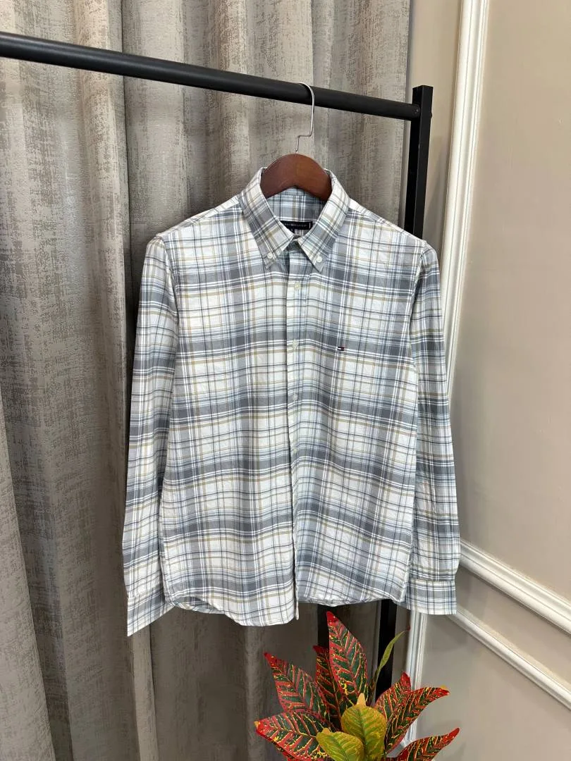 Tommy Hilfigar Premium Imported Checks Oxford Shirt(1175)