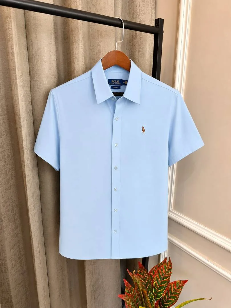 Ralf Lauren Polo Sky Pure Linen Half Sleeve Premium Shirt(1165)