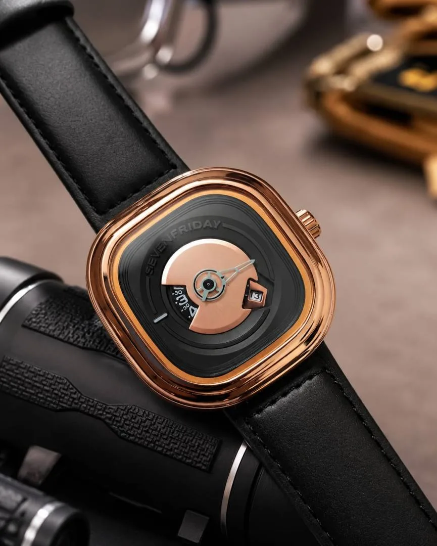 Seven Friday PE201 Black Copper Black Dial