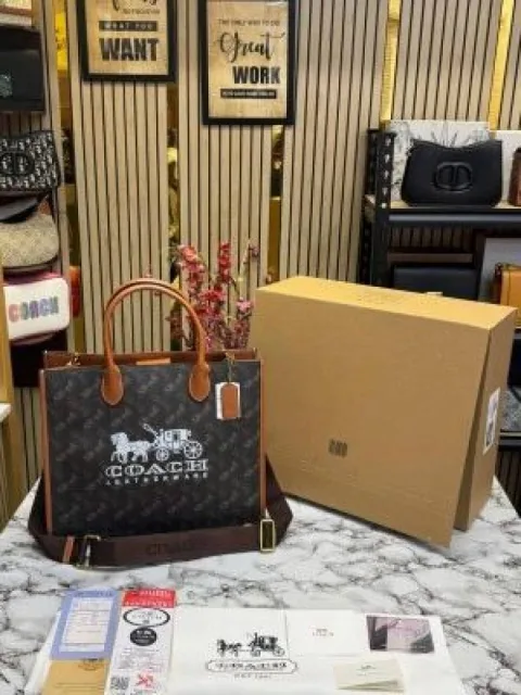 Coatch_Ace_Tote_Bag_Carryall_With_Box_And_Dust_Bag_(6797-Horseferry)