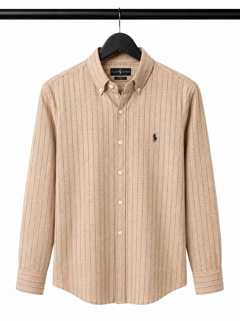 Ralp_ Laure_n Premium Linen Stripes Shirts 2437.Sale offer VS1000
