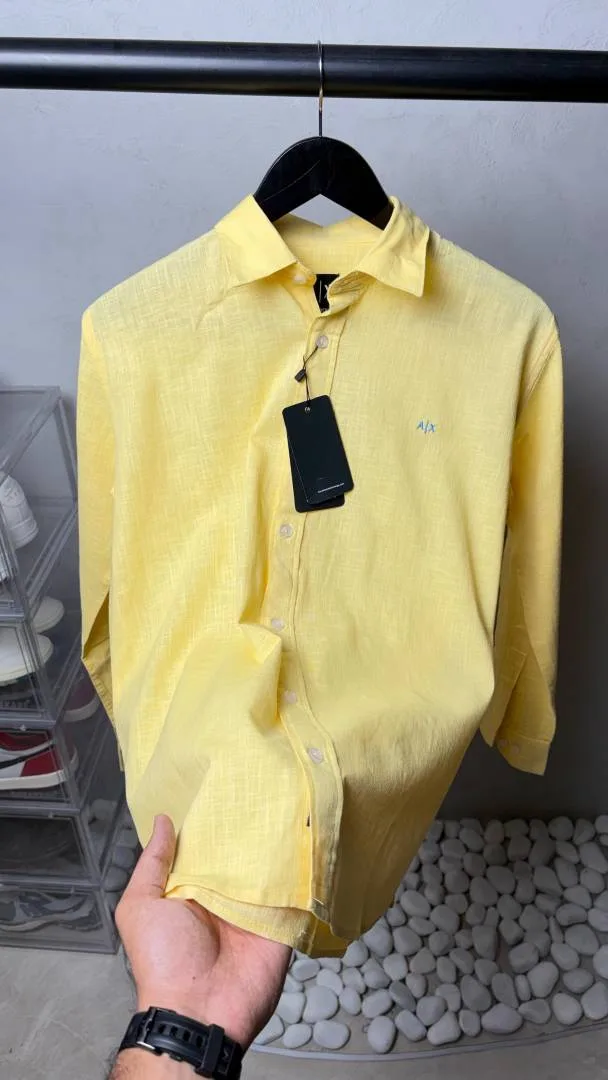 Armaani Exchang e AX Premium Linen Shirts 2432.Sale offer VS1000