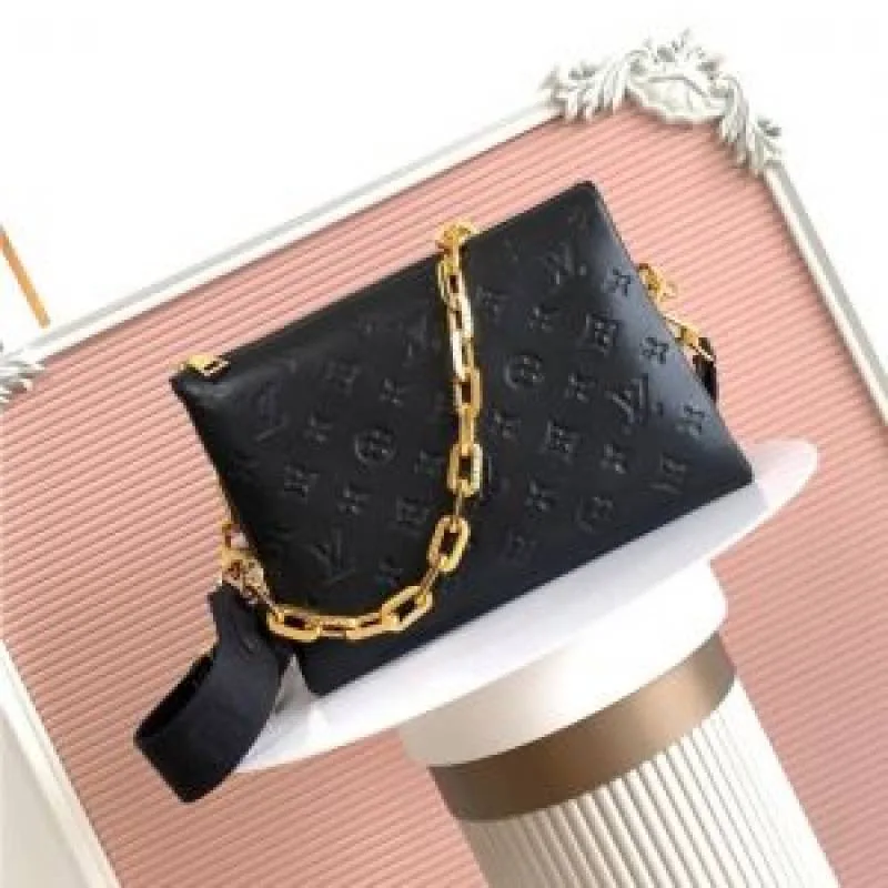 Loius Vutton Monogram Canvas Coussin BB With Double Og Box And Dust Bag (Black-57790)