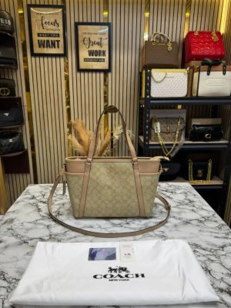 Coatch Juliet Signature Canvas Da Tote Bag With Dust BaGahpricot-8382)
