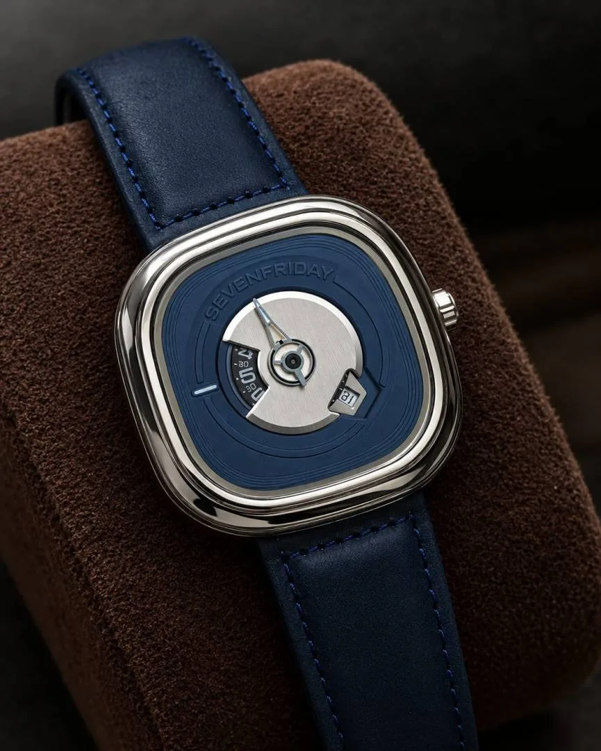 Seven Friday PE201 Blue Silver Blue Dial