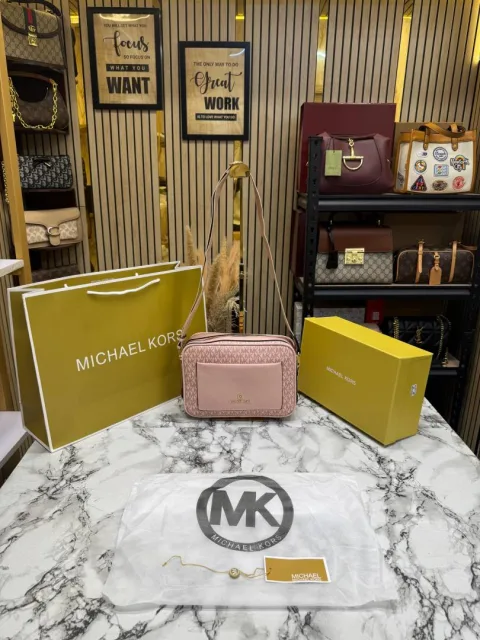 Micheal Kors Maeve Shoulder Bag With Box And Dust Bag Including Carry Bag (Pink)