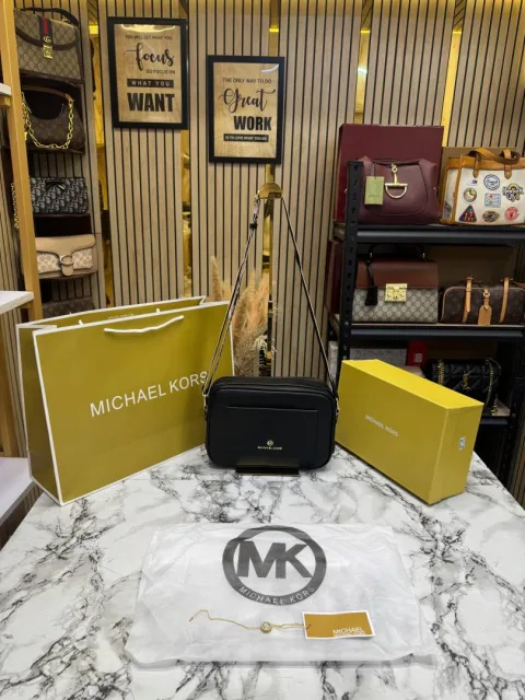 Micheal Kors Maeve Shoulder Bag With Box And Dust Bag Including Carry Bag (Black)