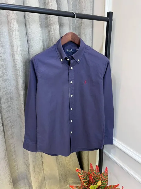 Ralf Lauren Polo Violet Premium Oxford Fabric Shirt(1105)