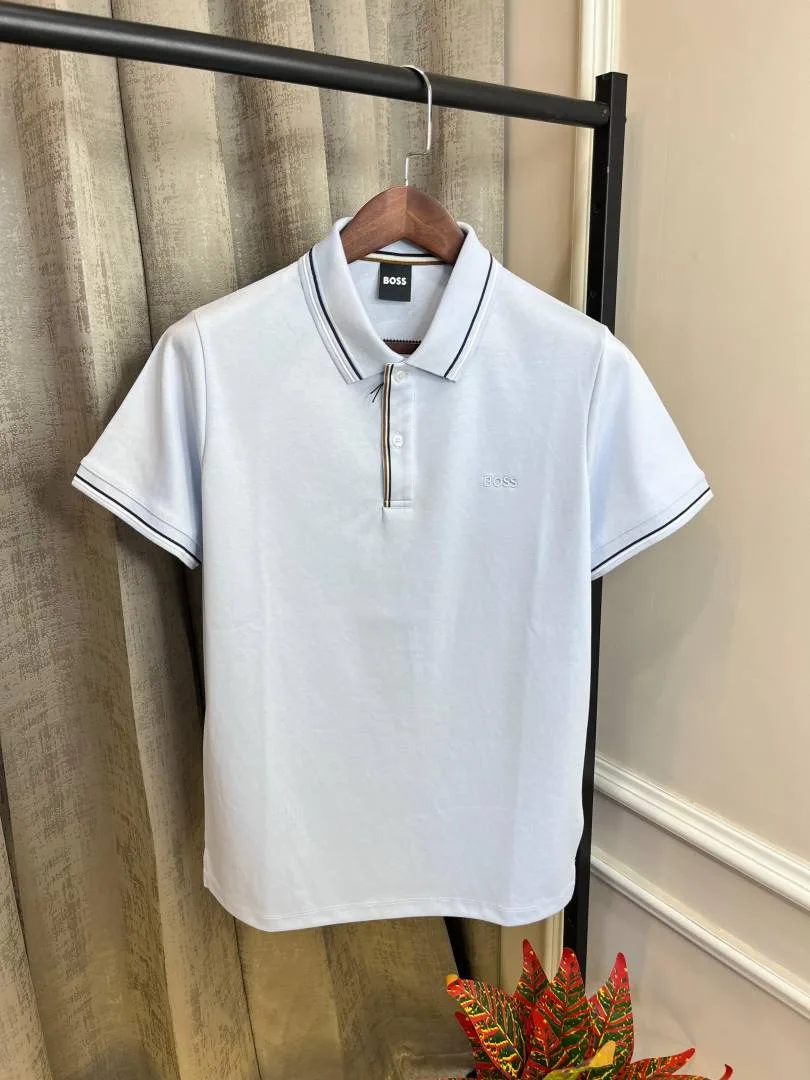 Hugo Bos Sky Store Article Premium Collar Neck Polo T-Shirt(1101)