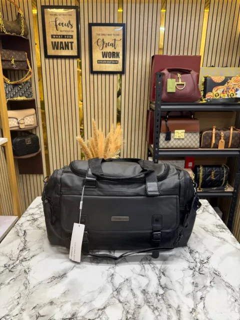 Calvin Kline Premium Travel Duffle Bag in Matte Black (Z0866)