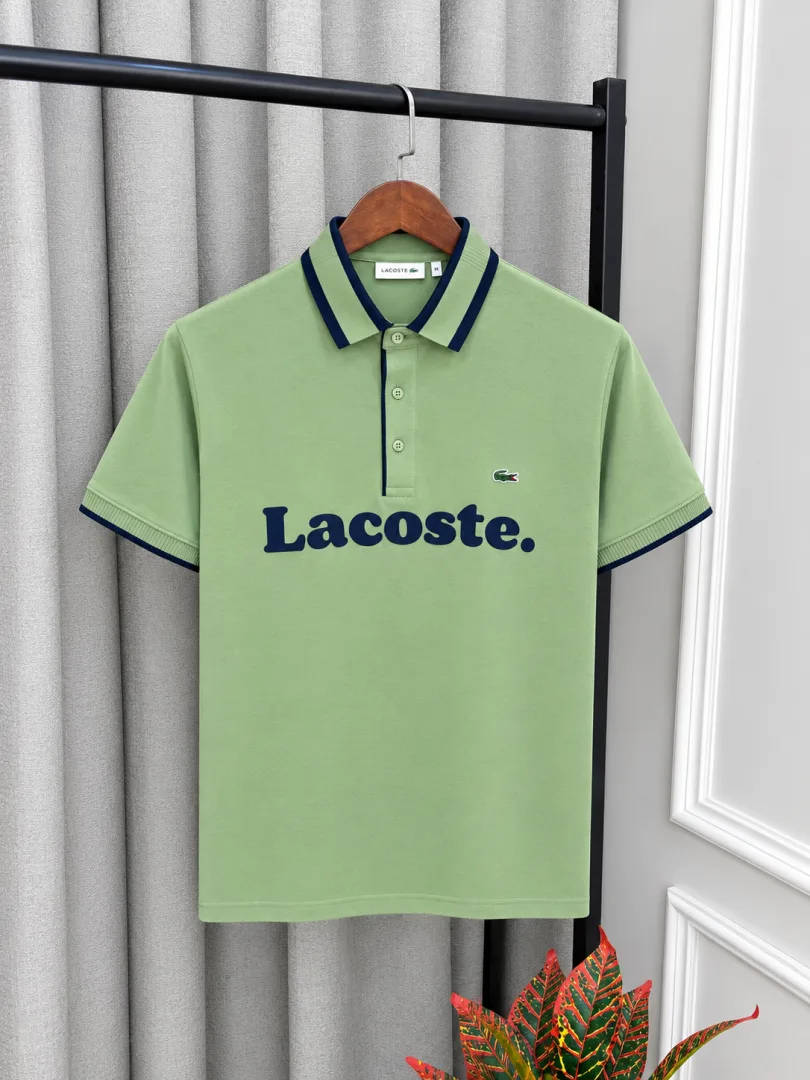 Lacost Green Premium Imported Front Branding Polo T-Shirt with Box Packing(1589)