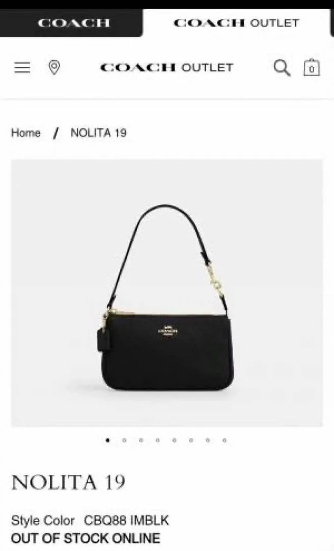 Coacch Nolita With Original Box DustCover & Pearl charm