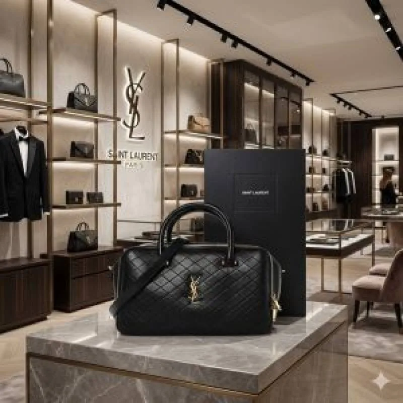 ysl Lyia Quilted Duffle Bag premium quality with original box packing