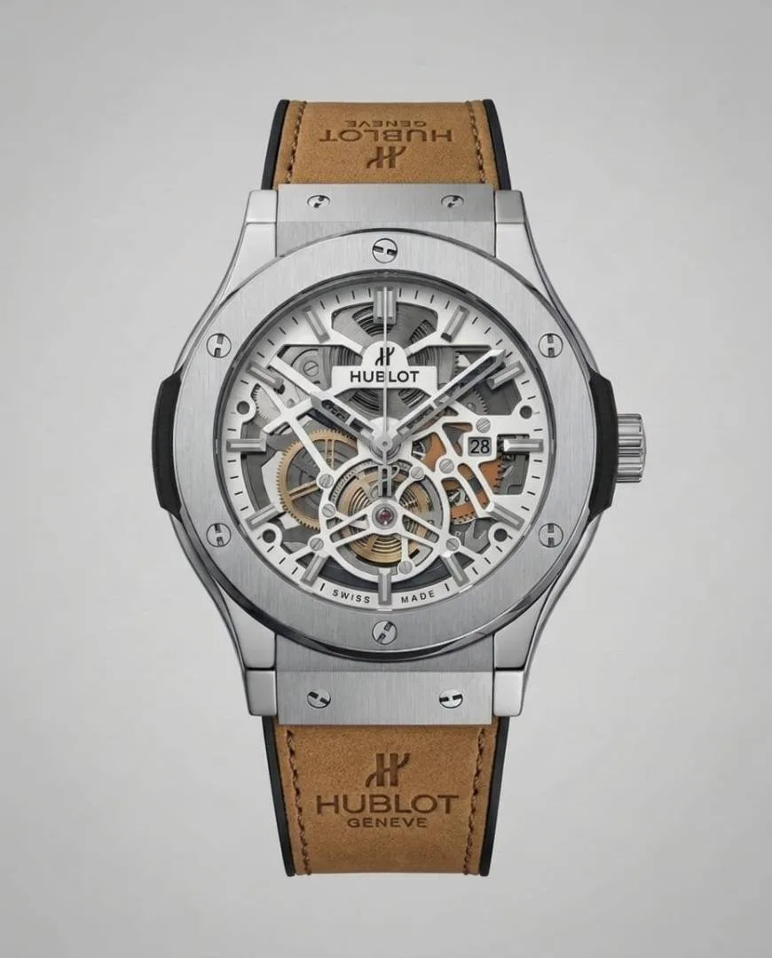 Hublot Classic Fusion Tourbillon SILVER Brown
