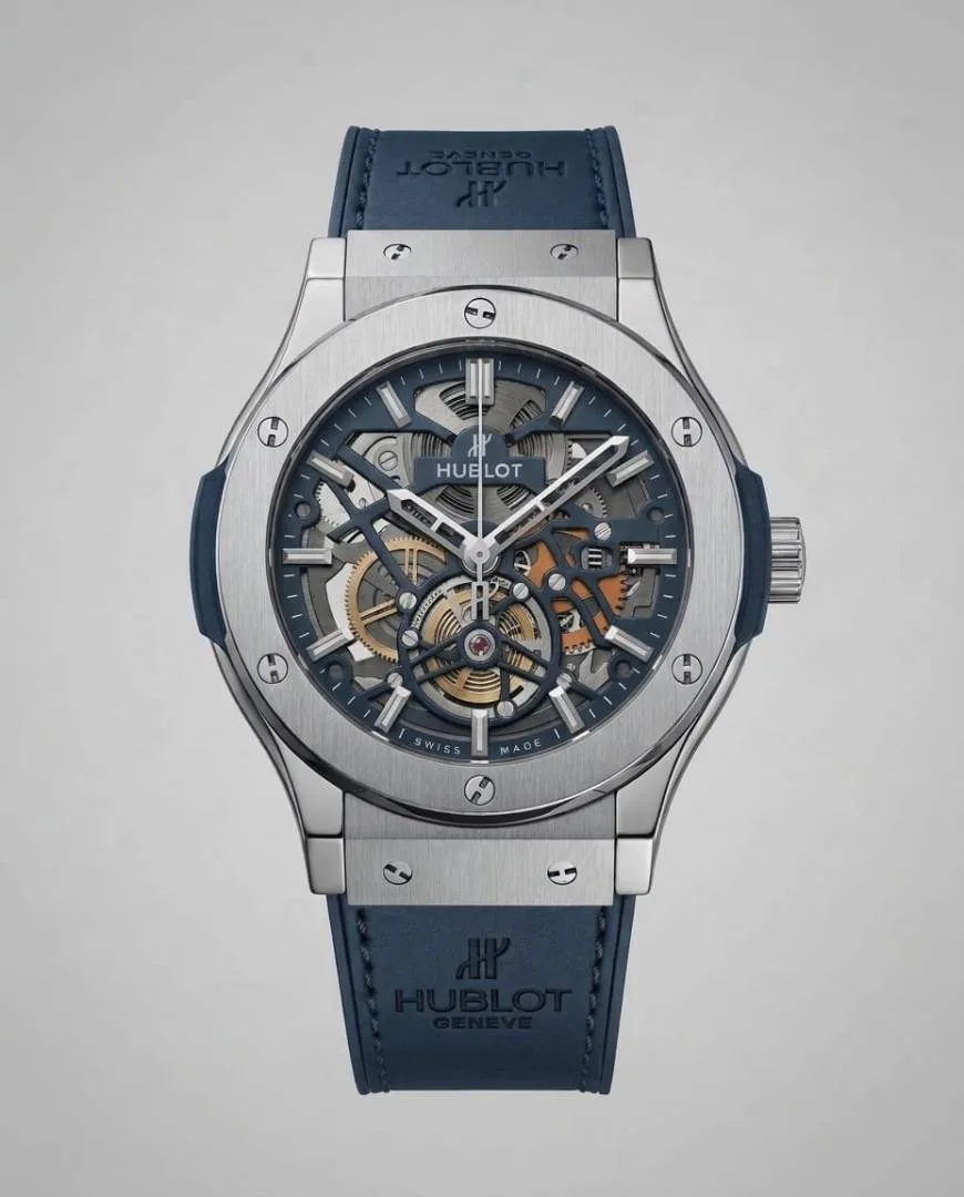 Hublot Classic Fusion Tourbillon SILVER Blue