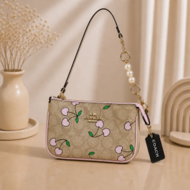 COAC Nolita Classy Flowe Patch Sling Bag With box 6299
