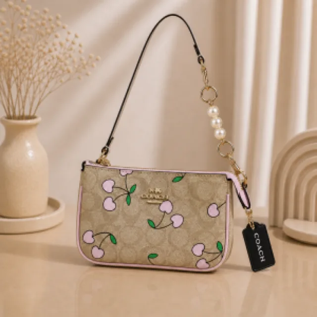COAC Nolita Classy Flowe Patch Sling Bag With box 6299
