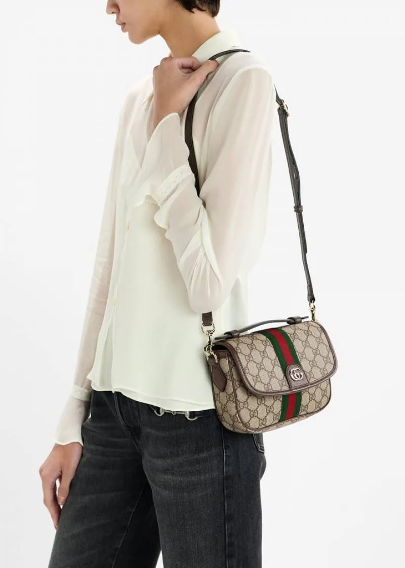 Guchi Ophidia GG Supreme canvas mini or small crossbody shoulder bag premium quality with double box packing