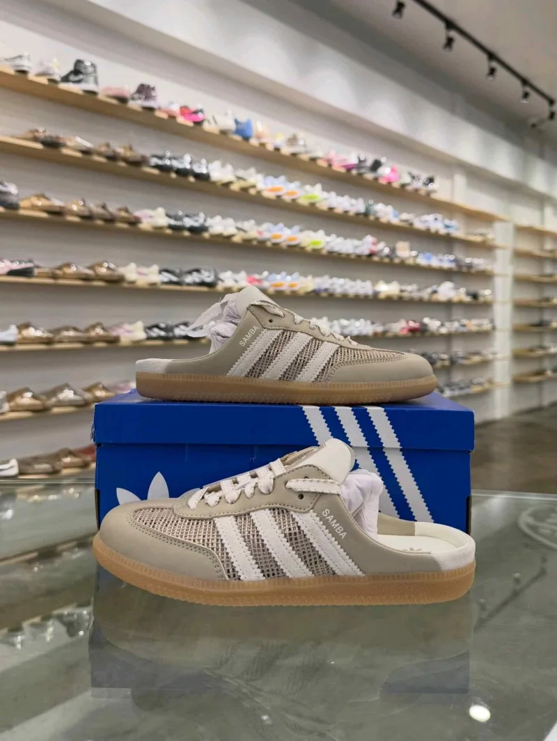 Adiddass Samba OG Mule Khaki Of White Gum FIX 1295