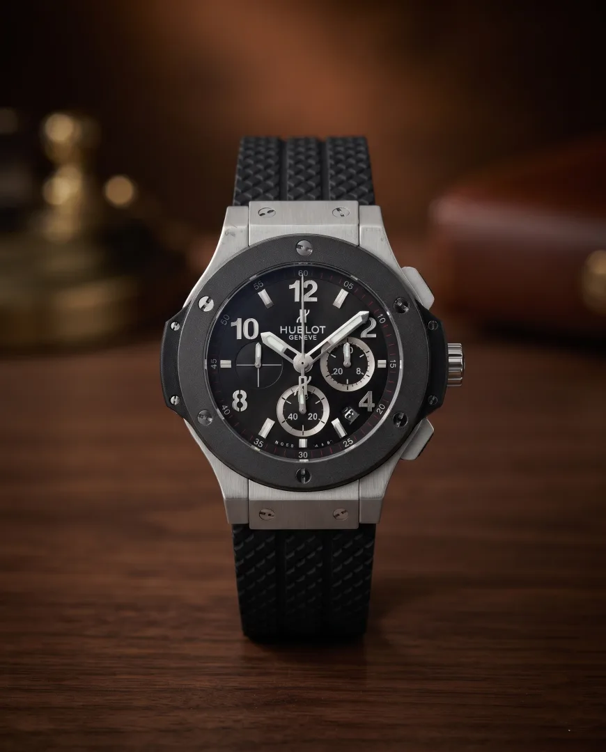 Hublot Big Bang Chronograph Silver Black Dial