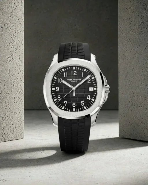 Pate_ek Philippe Aquanaut 5167R-001 Bettry black silver Black