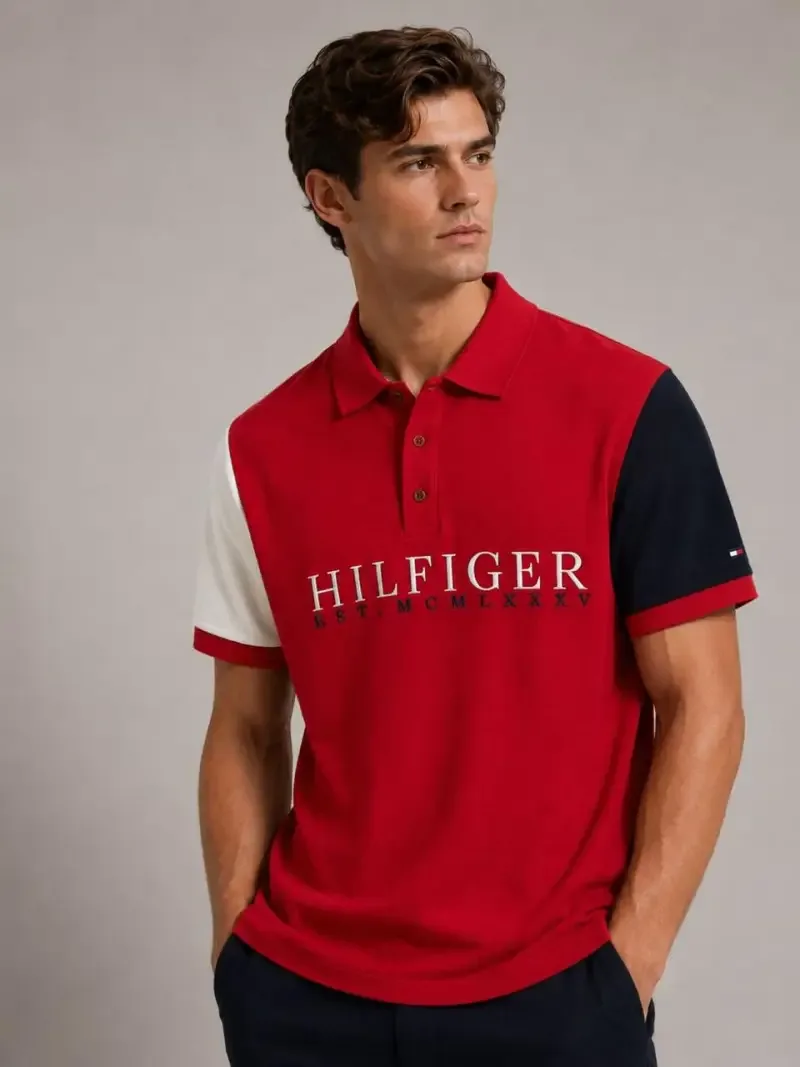 (SALE)TOMMY HILFIGAR_Premium_Quality_Store_Article_Collar_Neck_POLO_Tshirt_GZ_0060