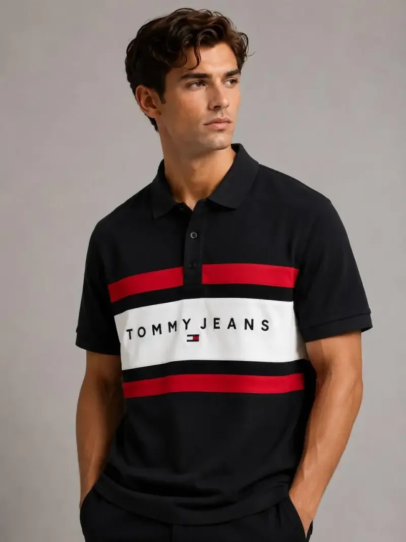 (SALE)TOMMY HILFIGAR_Premium_Quality_Store_Article_Collar_Neck_POLO_Tshirt_GZ_0059