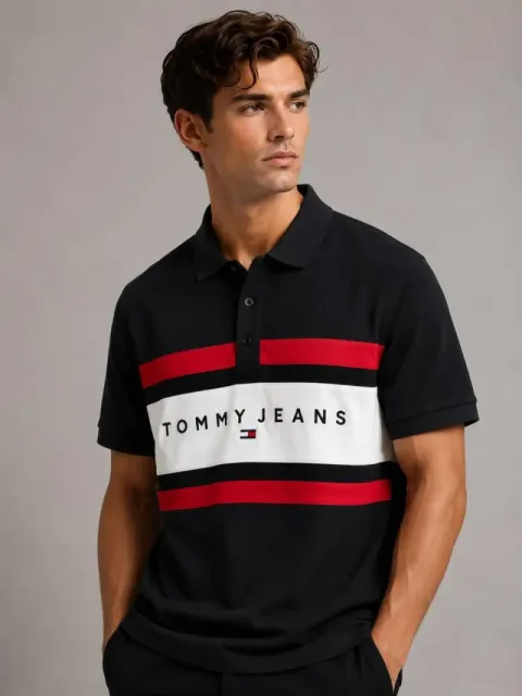 (SALE)TOMMY HILFIGAR_Premium_Quality_Store_Article_Collar_Neck_POLO_Tshirt_GZ_0059