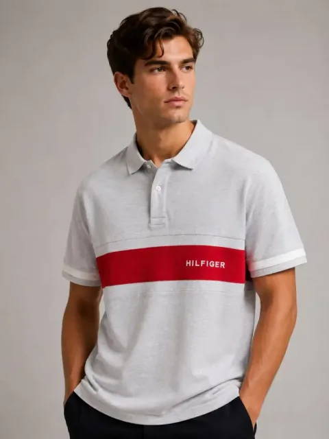 (SALE)TOMMY HILFIGAR_Premium_Quality_Store_Article_Collar_Neck_POLO_Tshirt_GZ_0056