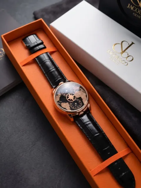Jacob & Co. The World Is Yours Dual Time Zone Black Copper