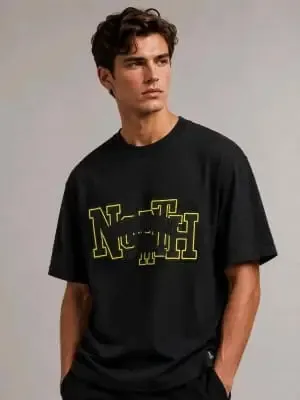 (SALE)THE NORTH FASE_Premium_Quality_Store_Article_Round_Neck_Tshirt_GZ_0053