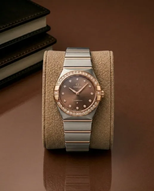 Omeg_ga Constellation Quartz luxury watch dimond
