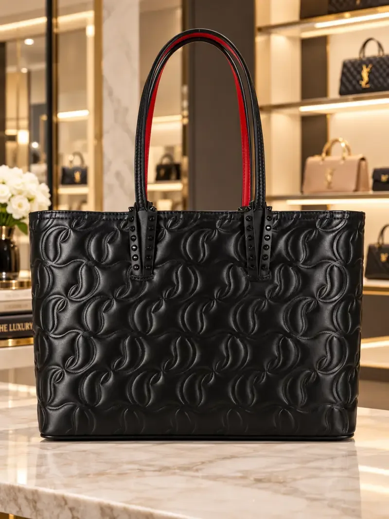 CHRISTIAN LOUBOTIN CABATA SMALL TOTE BAG PREMIUM QUALITY (WITH DUST COVER PREMIUM QUALITY