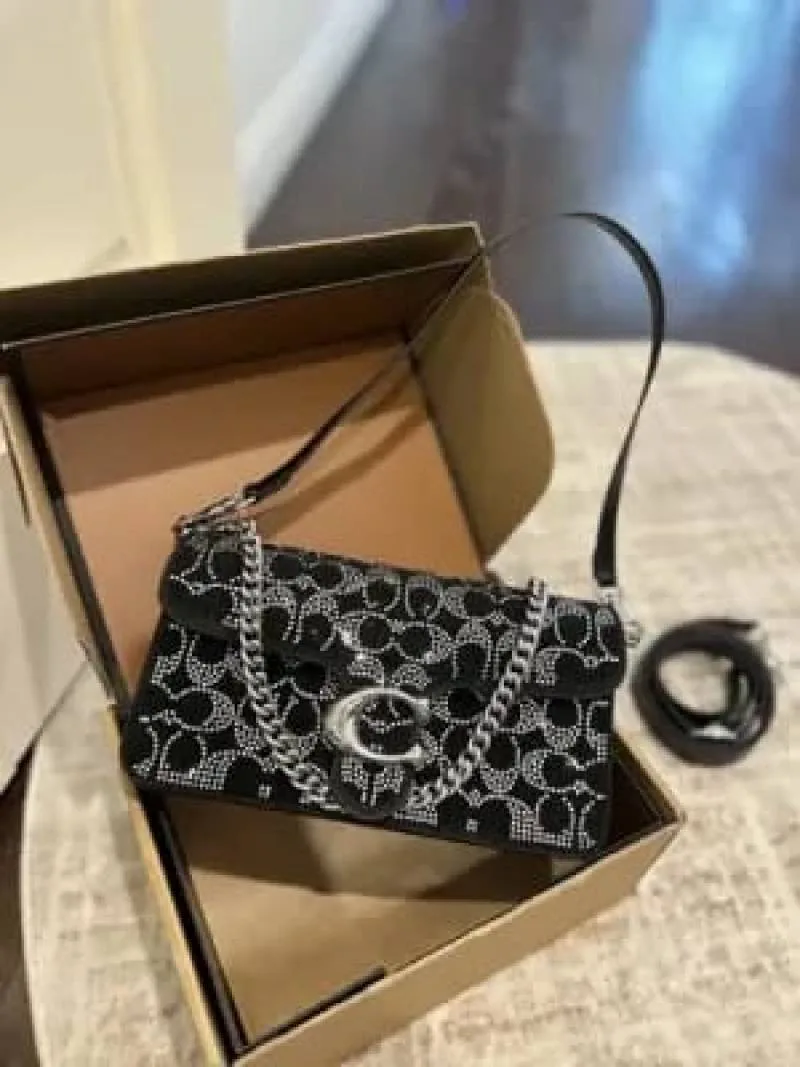 Coatch Tabby Shoulder Bag 26 With Beaded Tiger Bag With Box premium quality