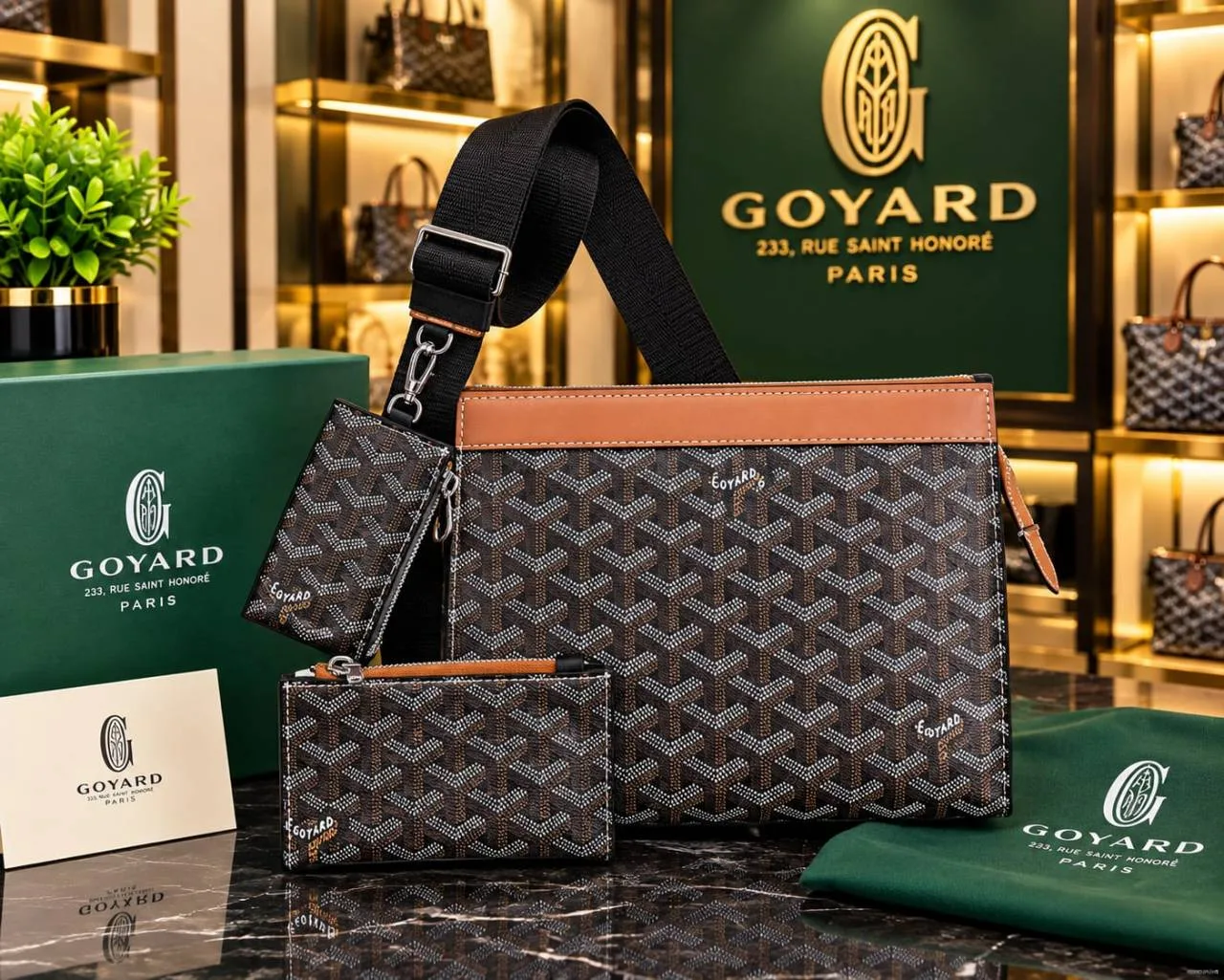 Goyerd Black Duo Set With Box 6791