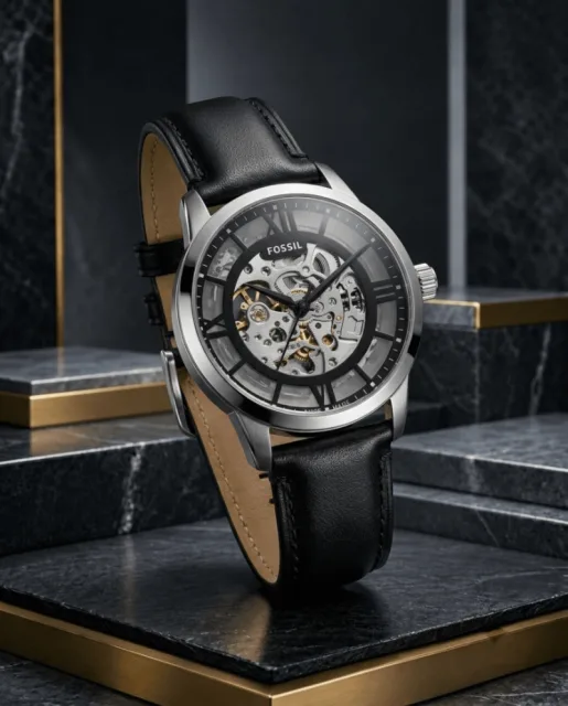 Fosil Townsman black silver Black Automatic