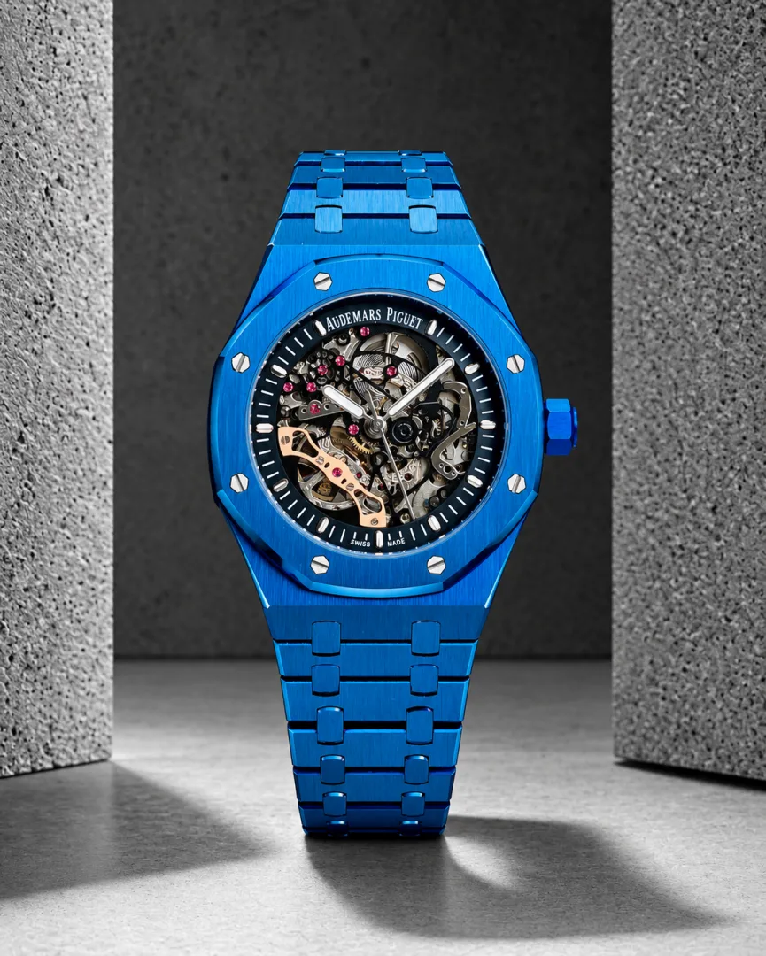 Audemars piguee_t Royal Oak Skeleton Automatic Blue