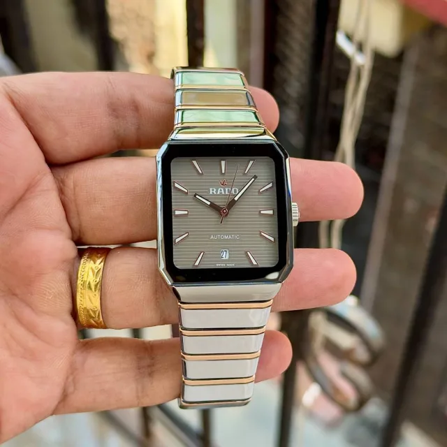 Raddo Anatom Automatic High-Tech Ceramic Watch 2 ton silver copper gray