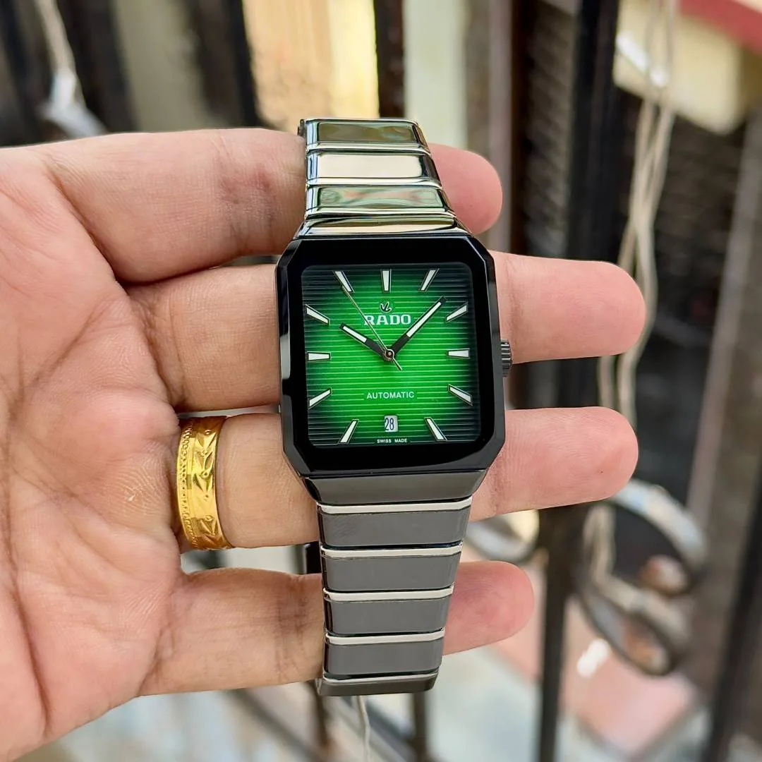Raddo Anatom Automatic High-Tech Ceramic Watch 2 ton black silver green