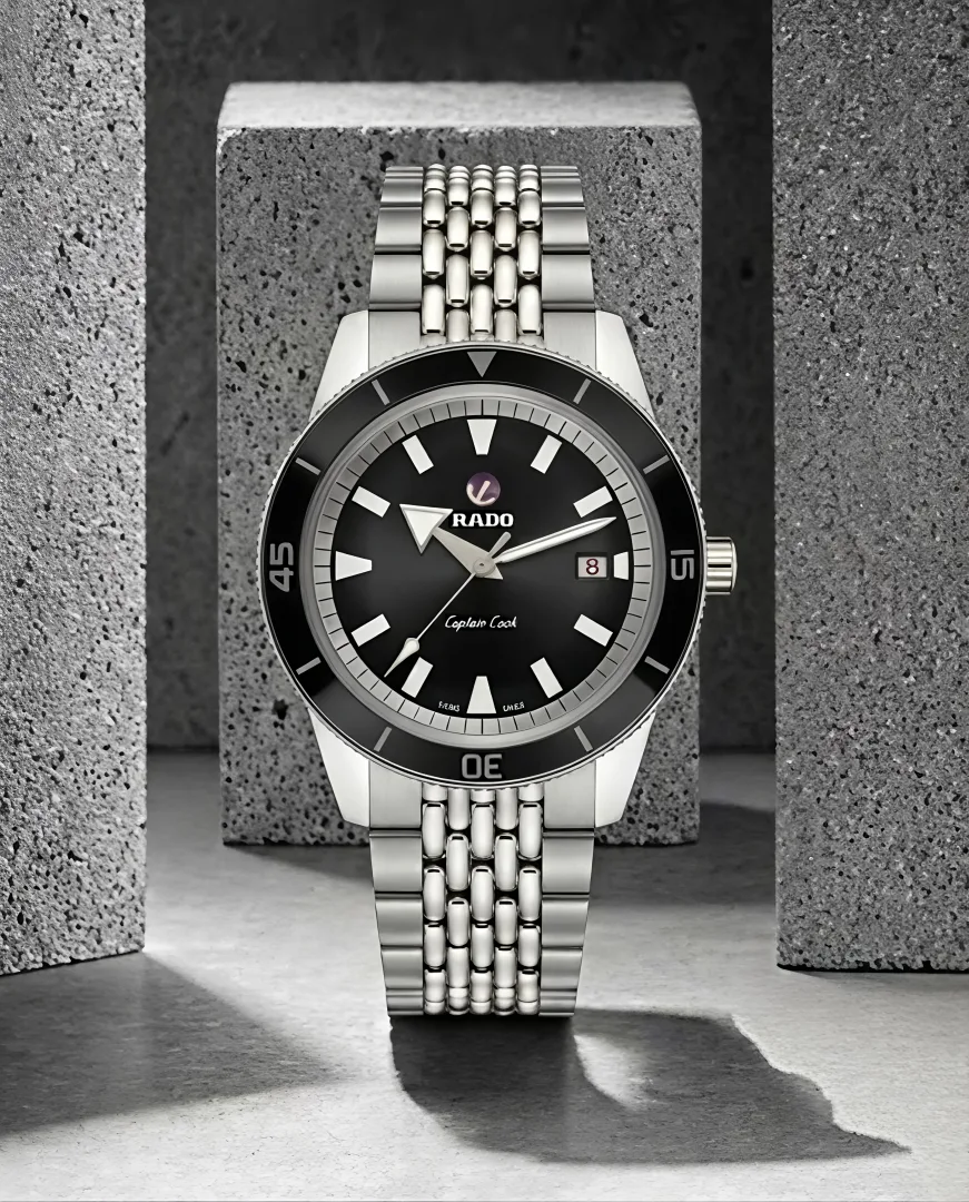Raddo Captain Cook Automatic watch silver Black