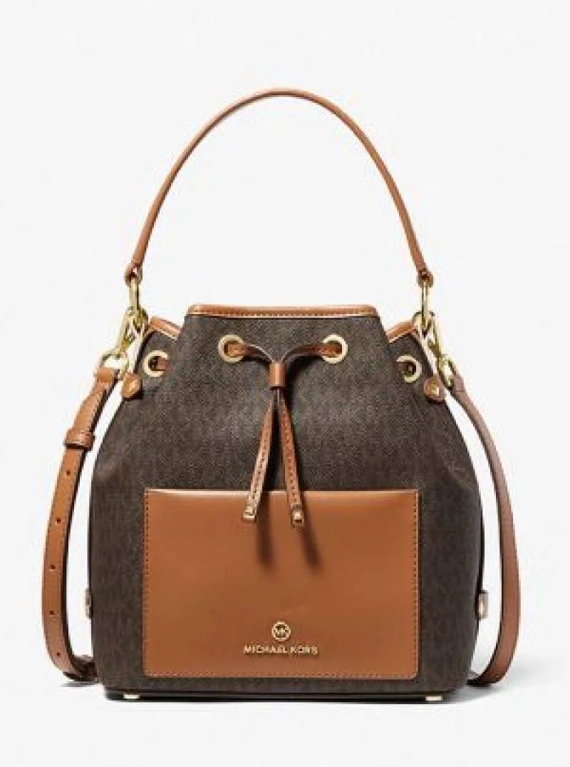 Micheal kors Maeve monogram-print bucket bag 1169