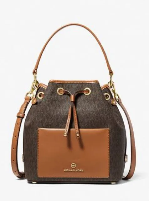 Micheal kors Maeve monogram-print bucket bag 1169
